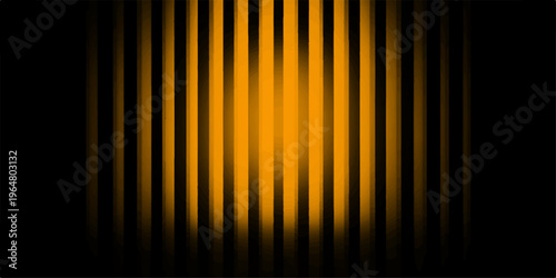 Dramatic golden light beams descend, against a stark black backdrop. This striking visual captures the essence of illumination and artistic flair.