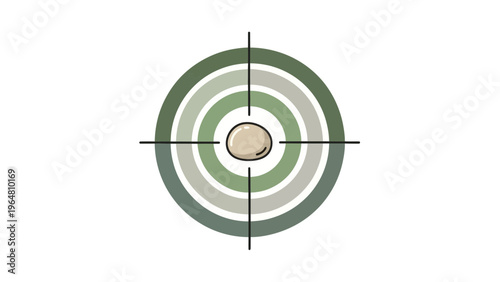 A 3d illustration of a red dart hitting the center of a target with arrows to represent a business goal, marketing success, and archery accuracy in a sport competition.