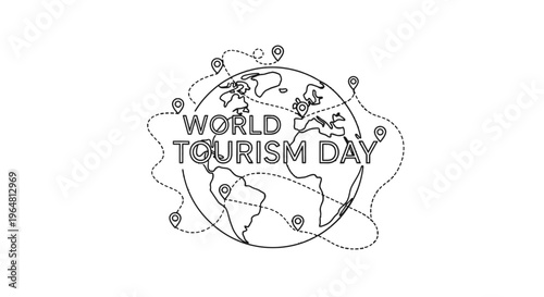 World Tourism Day global travel concept.