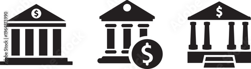 Financial Institution Icons: Symbolic representations of financial institutions, embodying security and reliability, are presented. These meticulously crafted icons stand for banking, finance.png