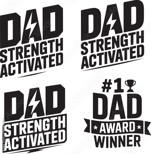 Funny Dad T-Shirt Design Bundle – Father Quotes & Humor Graphic Set