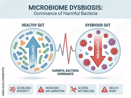Microbiome Dysbiosis Understanding Imbalance in a Healthy vs
