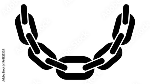 Gold chain necklace icon