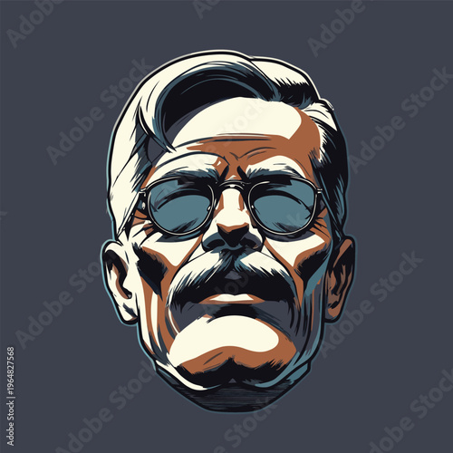 gentleman vector illustration