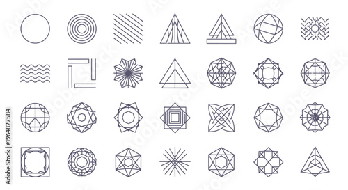 Collection of intricate circular mandalas and geometric patterns for graphic resources design and craft.