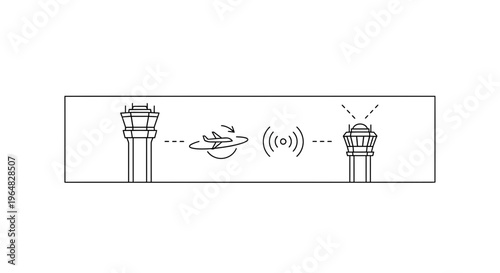 Integrated Air Traffic Control System Displaying Aircraft Communication and Tower Operations