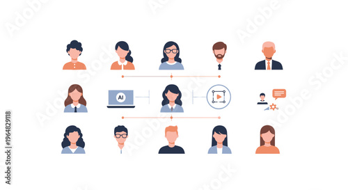 Team Collaboration and AI Presentation in Modern Meeting