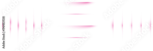 Abstract pink light streaks representing quantum computing data transmission on white background