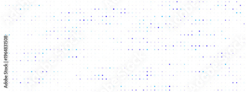 Abstract Digital Data Visualization Pattern, Blue Tech Grid Background, Cyber Security Concept