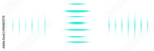 Abstract Cyan Digital Audio Waveform, Sound Frequency Visualization for Music Production