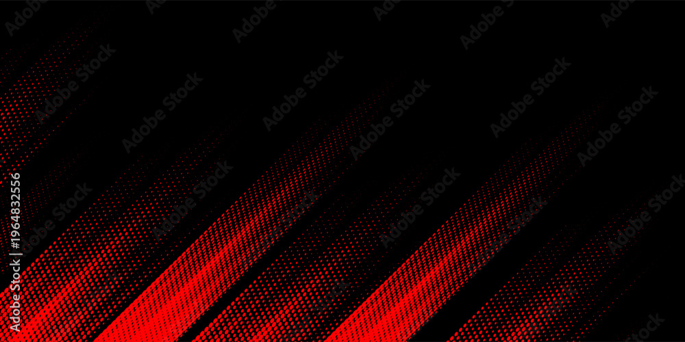 Fototapeta premium Halftone dots red and blue color pattern gradient grunge texture background. Dot pop art comic sport style vector illustration. modern background