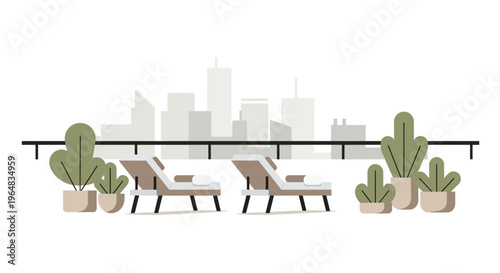 Cacti plants in pots on shelf. Vector Illustrations. EPS Editable