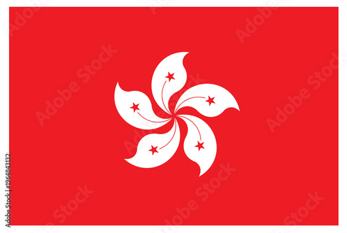 Flag of Hong Kong illustration.