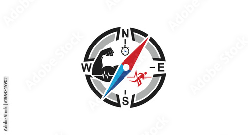 Compass Navigation Tool Direction Indicator.