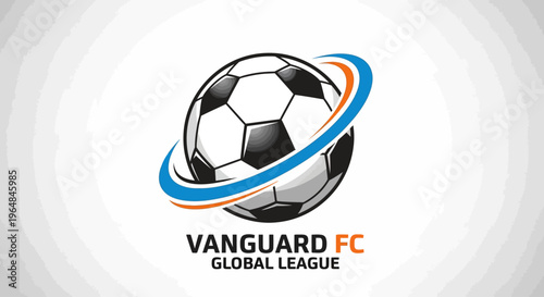 Soccer ball with swirling motion Vanguard.