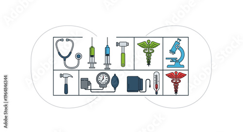 Medical Instruments and Symbols Collection.