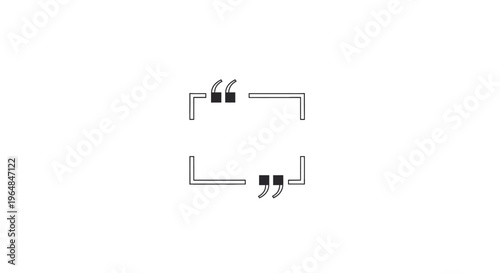 Quotation Marks Inside Square Brackets Graphic.