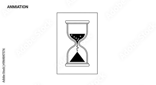 Classic hourglass illustration depicting the relentless passage of time and deadlines