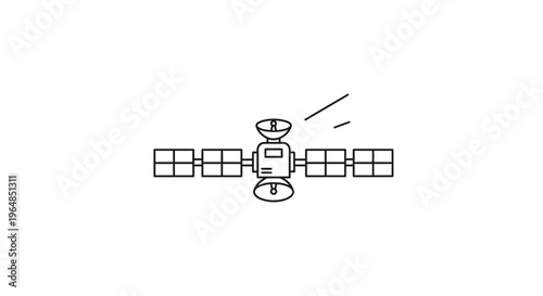 Geostationary orbital satellite transmitting data signals for global connectivity