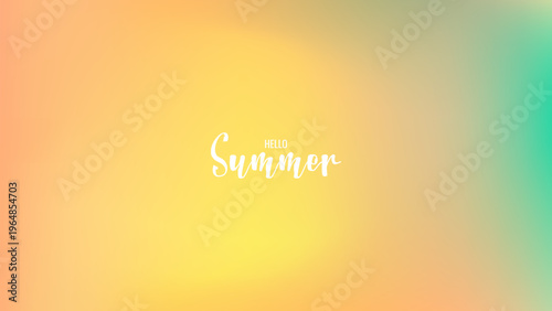 Vibrant summer mesh gradient background with Blurred Fruit soft color blends for ads, web design, banners, and marketing materials. vector illustration