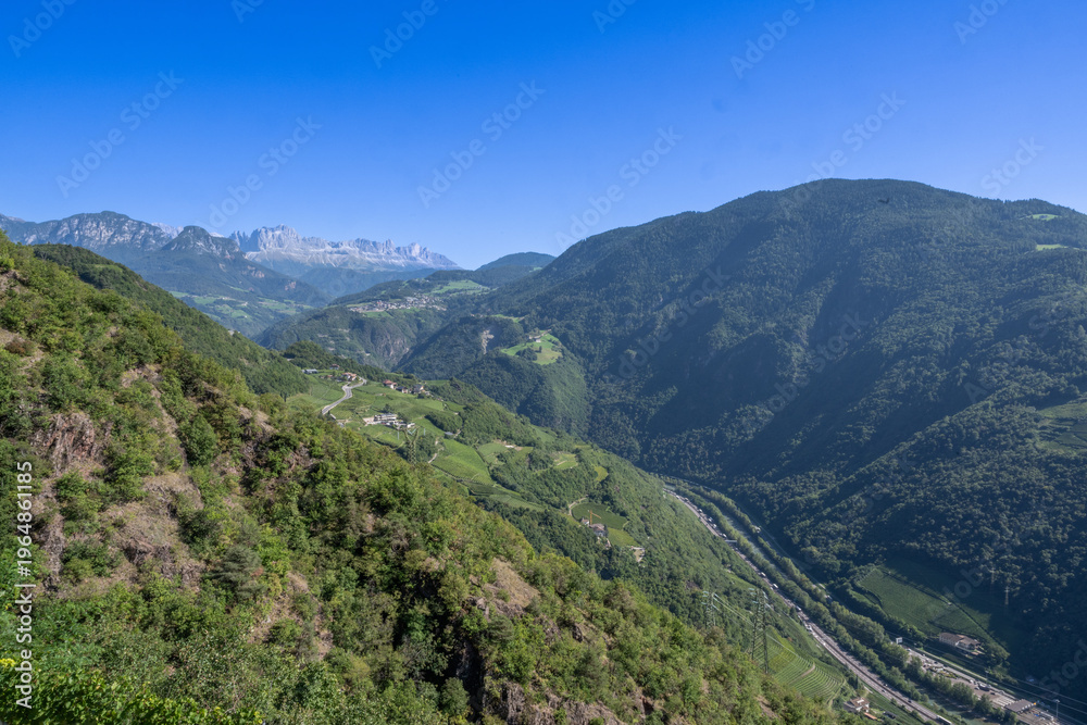 Naklejka premium Above Bolzano In Alto Adige, Dolomites, South Tirol, Italy