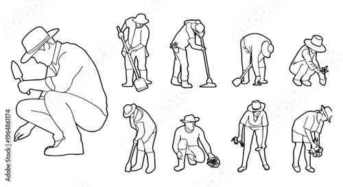 Farm & Plantation CAD Pack – Gardener, Farmer, and Producer Models