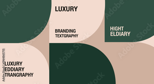 Luxury Branding Typography Design Elements.