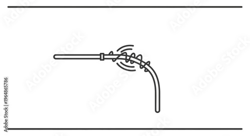 Flexible conduit system with coiled reinforcement showing dynamic movement illustration
