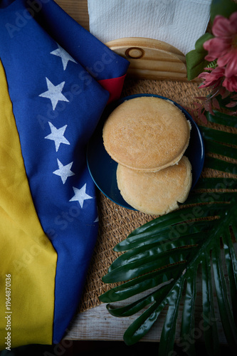 Arepa Venezolana en la mesa