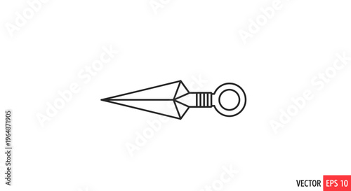 Ninja Shuriken Weapon Icon Vector Illustration