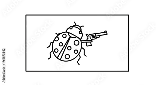 Ladybug with Gun