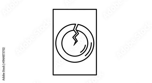 A universal caution symbol indicating extreme fragility for delicate items requiring careful