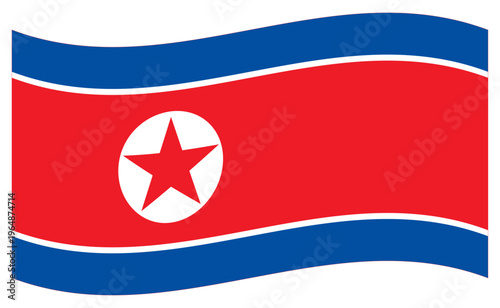 Free Download Waving North Korea Flag Asian Country - GFXLoad