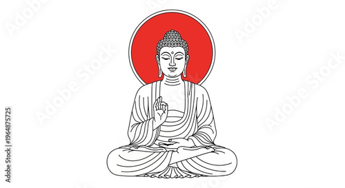 Buddha Statue in Meditation Posture.