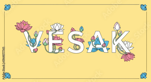 Vesak Day Celebration Buddhist Holiday.