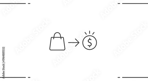 Retail purchase leading to financial gain, symbolizing successful ecommerce revenue generation and