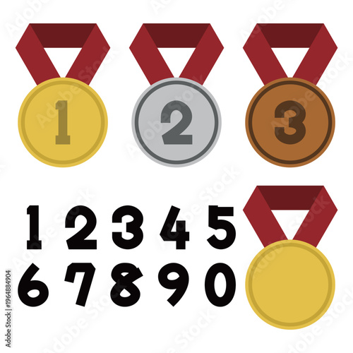 タイトルや見出しの装飾に便利な、シンプルでモダンなリボンフレームと飾り線のセット