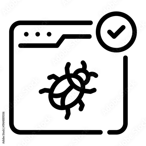 virus line icon