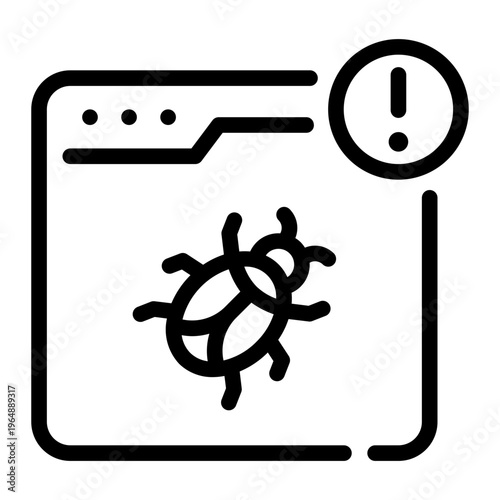 virus line icon