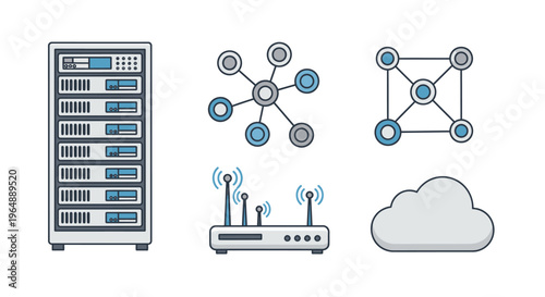 Server and network connection technology.