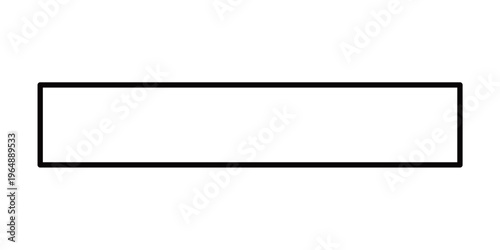 シンプルでモダンなデザインに馴染む、黒い太枠の長方形フレーム
