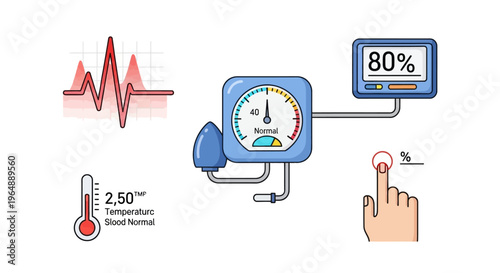 Blood Pressure Monitor Medical Device.