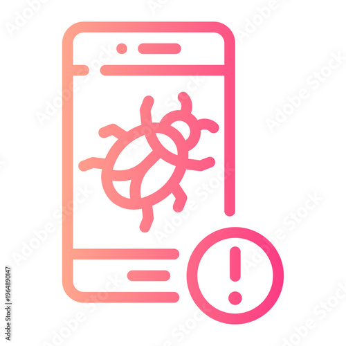 warning gradient icon