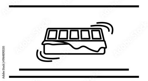 Sweet chocolate confectionery bar in wrapper with abstract dynamic lines vector art