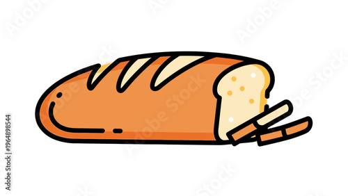 Illustration of a Loaf of Bread.