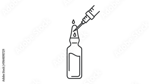 Dropper Bottle with Liquid and Pipette.