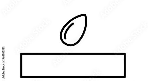 Seedling sprouting from fertile soil, growth and new beginnings concept