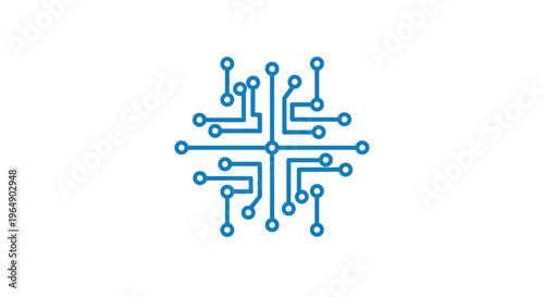 Blue circuit board design pattern.