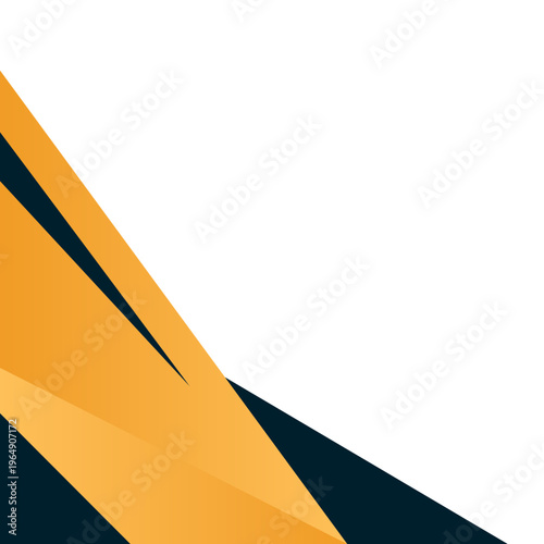 Gold Elegant Geometric Business Corner