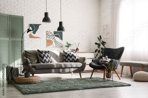 Interior of living room wit...